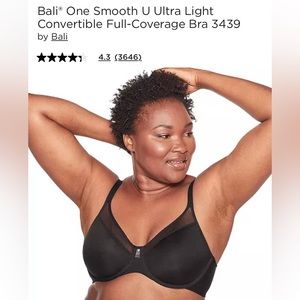 Bali One Smooth U ultra light convertible full-coverage  bra 3439
